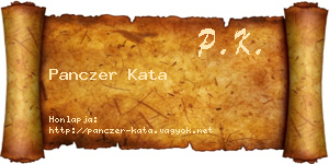Panczer Kata névjegykártya